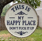 ⚡Last Day 49% OFF-Welcome to My Happy Place Metal Wall Sign