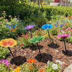 🎉Handmade Colorful Garden Flower Bird Feeder