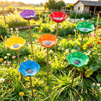 🎁Handmade Metal Flower Garden Stake🐦