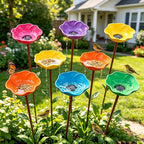 🎁Handmade Metal Flower Garden Stake🐦