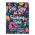 📅 2027 Sweary Mental Health Calendar - Perfect for Home Decor & Gift Ideas
