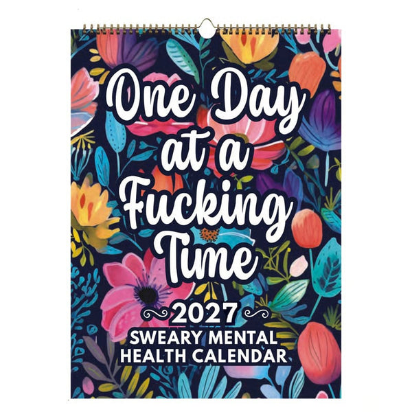 📅 2027 Sweary Mental Health Calendar - Perfect for Home Decor & Gift Ideas