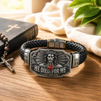 I Live for Him He Died for Me Christian Cross Braided Bracelet Gift Box Set