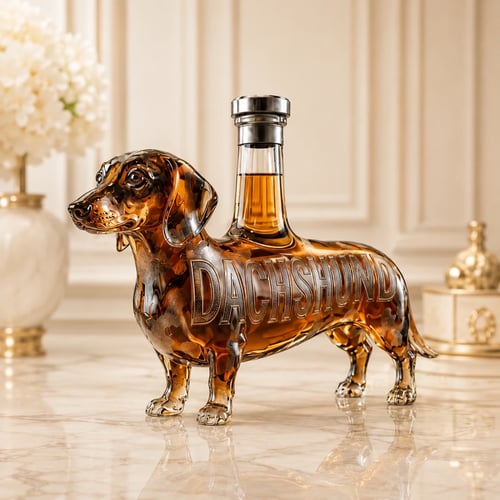 🔥✨Limit to Sale🐶Dachshund Wiener Dog Whiskey Decanter