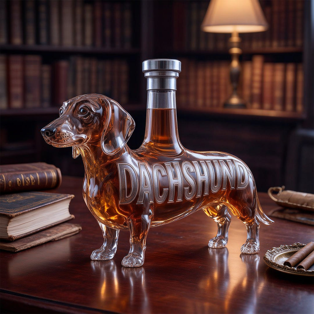 🔥✨Limit to Sale🐶Dachshund Wiener Dog Whiskey Decanter