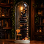 ⏳Halloween Glass Dome Miniature Scene Ambient Lamp