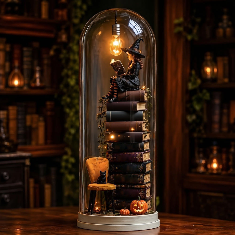 ⏳Halloween Glass Dome Miniature Scene Ambient Lamp