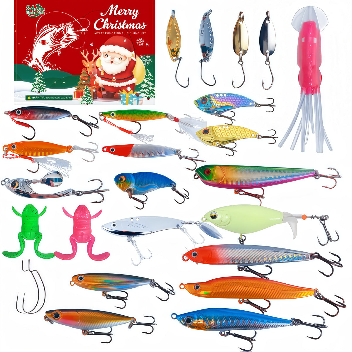 ⏳ Last day! 49% OFF – 🎣🎄 Christmas Fishing Lures Advent Calendar – Limited Release
