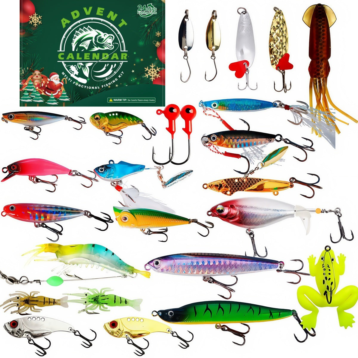 ⏳ Last day! 49% OFF – 🎣🎄 Christmas Fishing Lures Advent Calendar – Limited Release