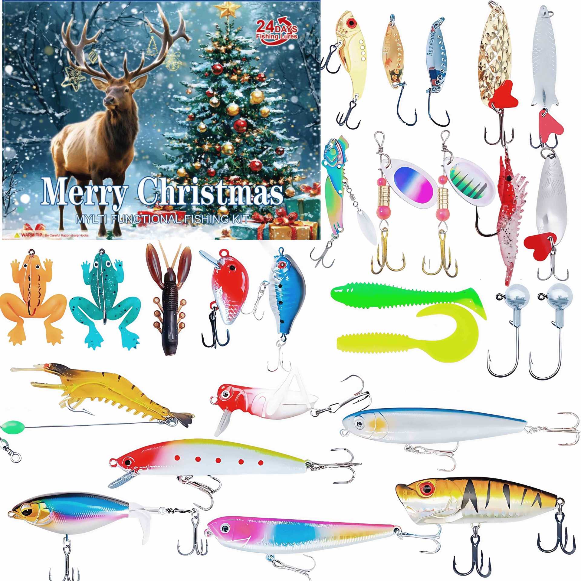 ⏳ Last day! 49% OFF – 🎣🎄 Christmas Fishing Lures Advent Calendar – Limited Release