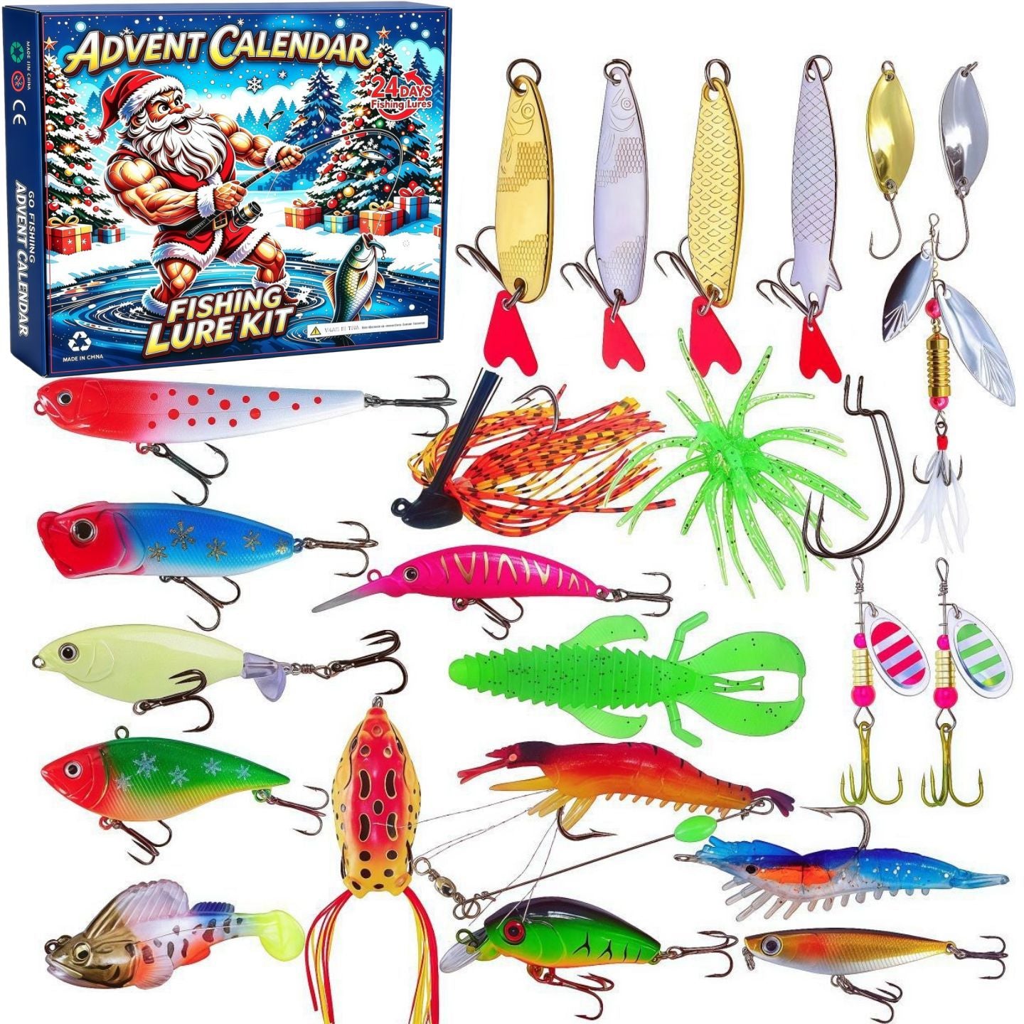 ⏳ Last day! 49% OFF – 🎣🎄 Christmas Fishing Lures Advent Calendar – Limited Release