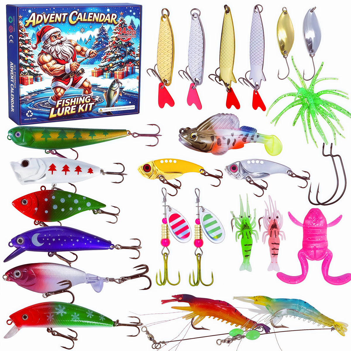 ⏳ Last day! 49% OFF – 🎣🎄 Christmas Fishing Lures Advent Calendar – Limited Release