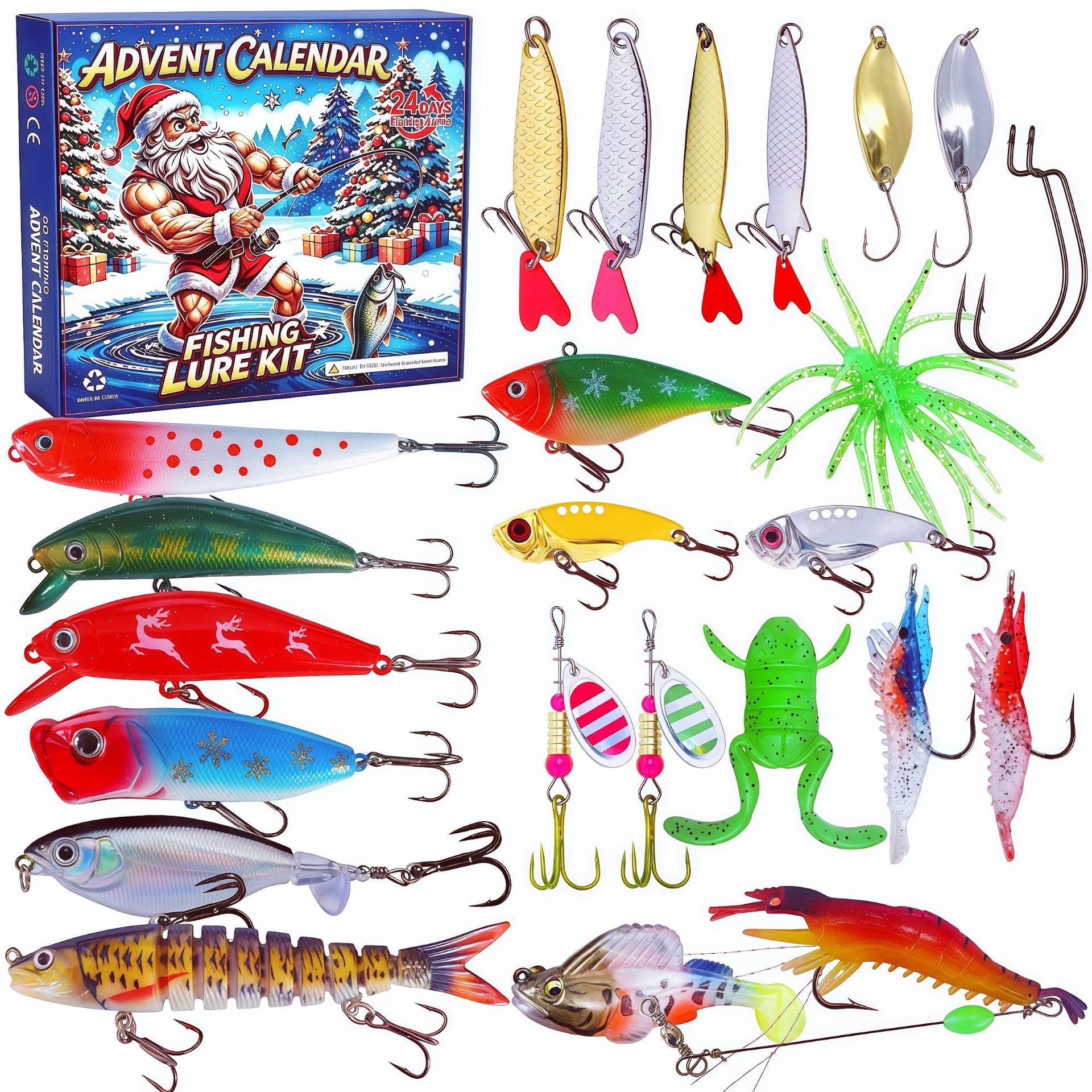 ⏳ Last day! 49% OFF – 🎣🎄 Christmas Fishing Lures Advent Calendar – Limited Release
