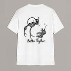 Better Together Skull and Butt Casual Graphic Print T-shirt