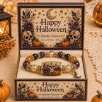 🎃 Limited Edition Halloween Beaded Bracelet Set | Spooky Cute Gift Jewelry