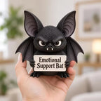 🦇Emotional Support Bat - A spooky-cute desk companion that brings a little emotional backup to your day.
