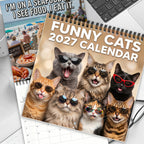Funny Cats 2027 Calendar – 12 Months of Cat-titude & Laughs