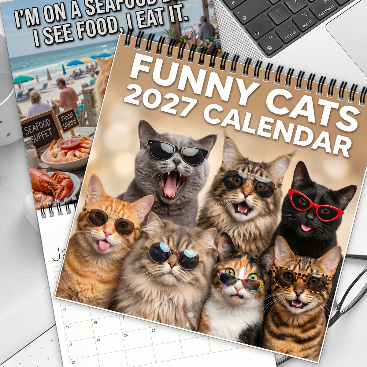 Funny Cats 2027 Calendar – 12 Months of Cat-titude & Laughs