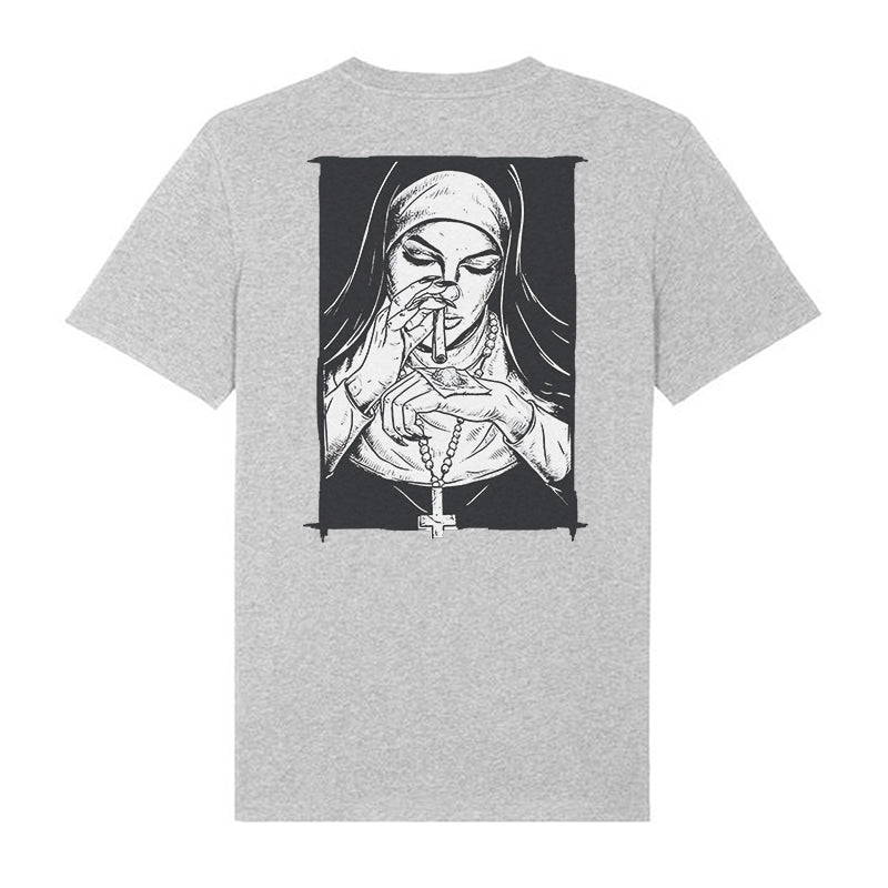 Bad Religious Nun Graphic Casual Black Print T-shirt