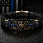 🎁 The Ultimate Father's Day Tribute: Heavy-Duty Police Brotherhood Bracelet — Wear Your Honor Proudly