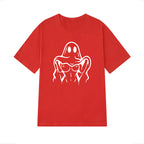 Naughty Ghost Sexy Boobs Graphic Print T-Shirt