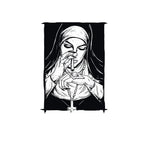 Bad Religious Nun Graphic Casual Black Print T-shirt