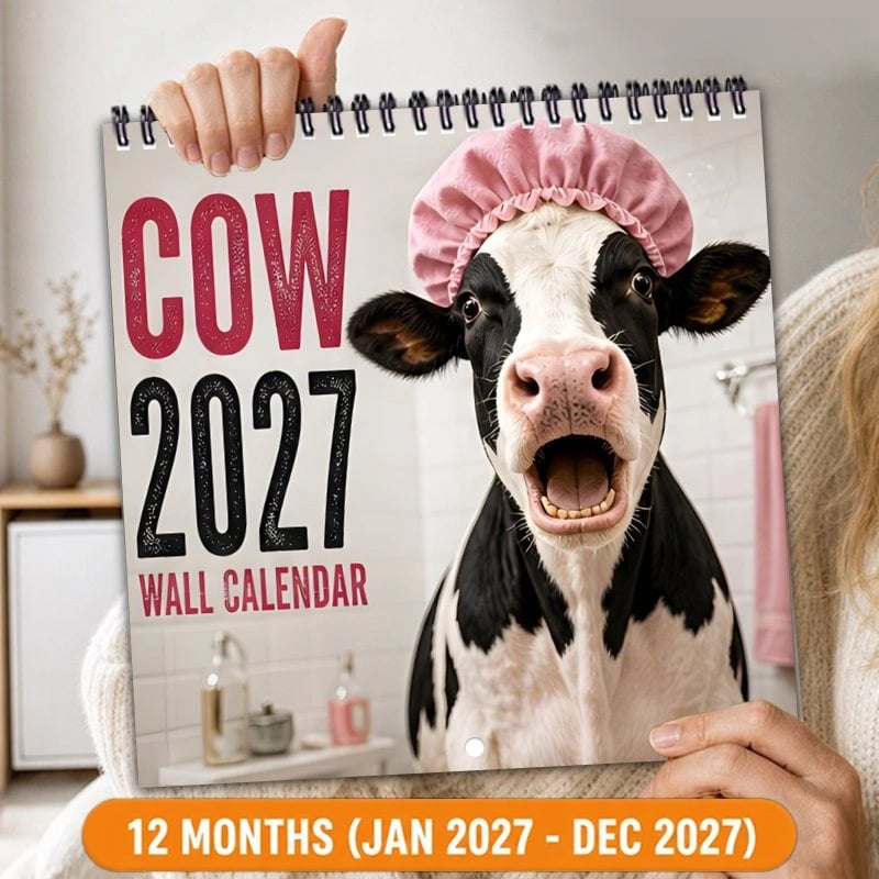 2027 Cow Wall Calendar