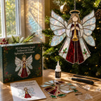 ⏳ Last Day 49% OFF – 🎄Beginner-Friendly 3D Christmas Iridescent Suncatcher DIY Kit | Complete Kit with Glass-Style Panels, Metal Frames, Hanging Chain, Tools & Step-by-Step Guide Included 💕