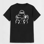 Naughty Ghost Sexy Boobs Graphic Print T-Shirt