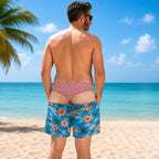Men's Novelty Prank Swim Trunks – Funny Beach Shorts for Summer & Parties