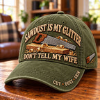 🪵 Sawdust Is My Glitter – Funny Woodworker Baseball Cap