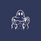 Naughty Ghost Sexy Boobs Graphic Print T-Shirt