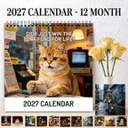 🐱 2027 Cat Wall Calendar – Cute Cats Monthly Calendar for Cat Lovers