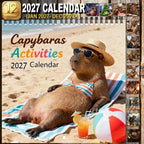 🔥🐹 2027 Capybara Wall Calendar