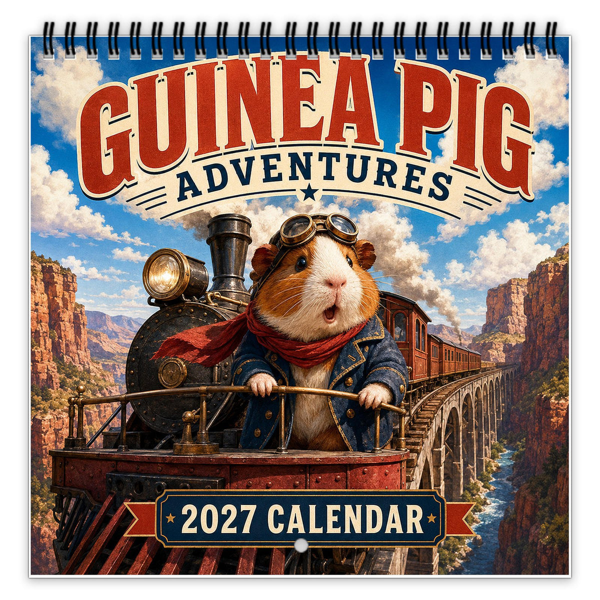 🐹2027 Guinea Pig Adventures Calendar