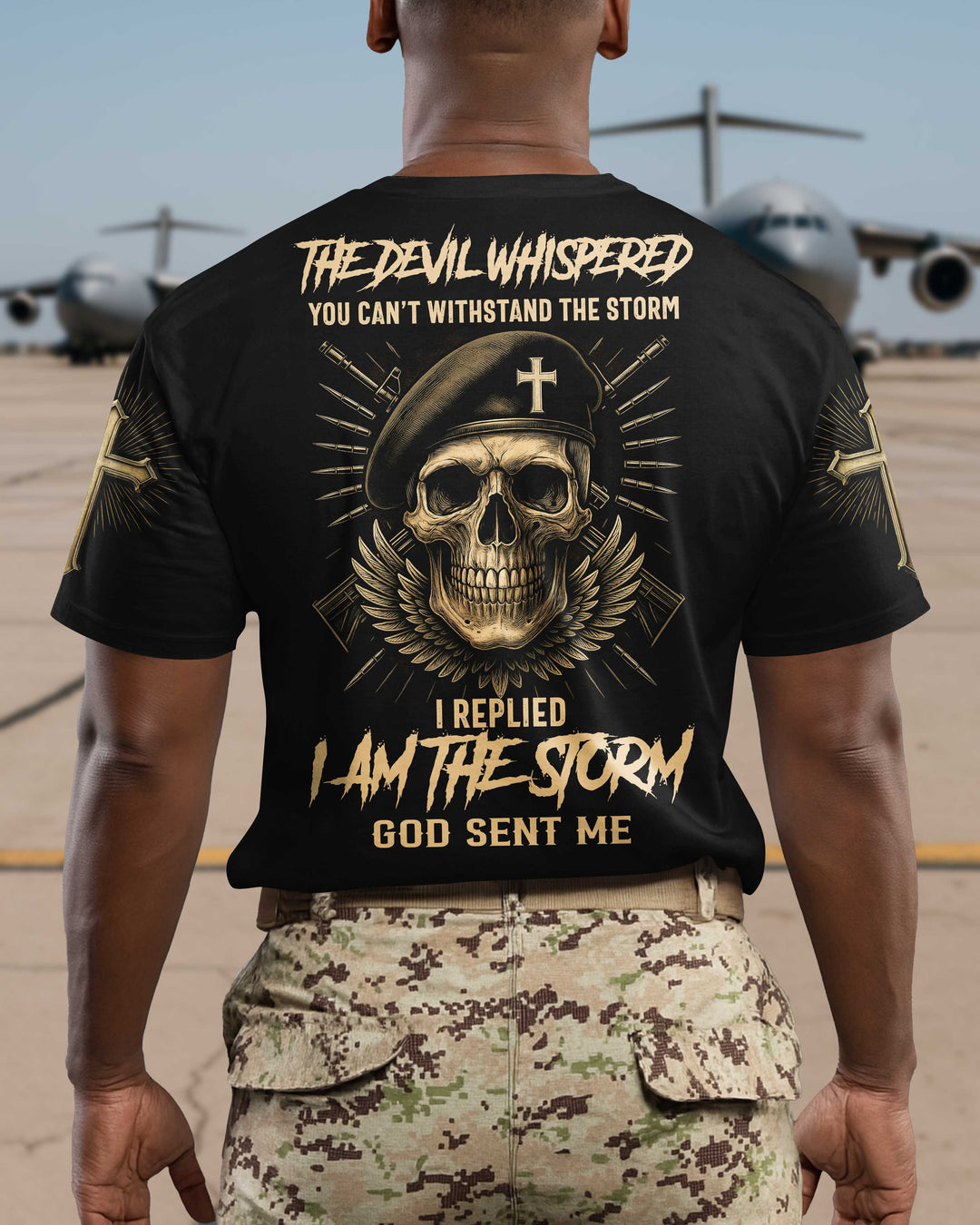 The Devil Whispered You Can't Withstand The Storm T-Shirt