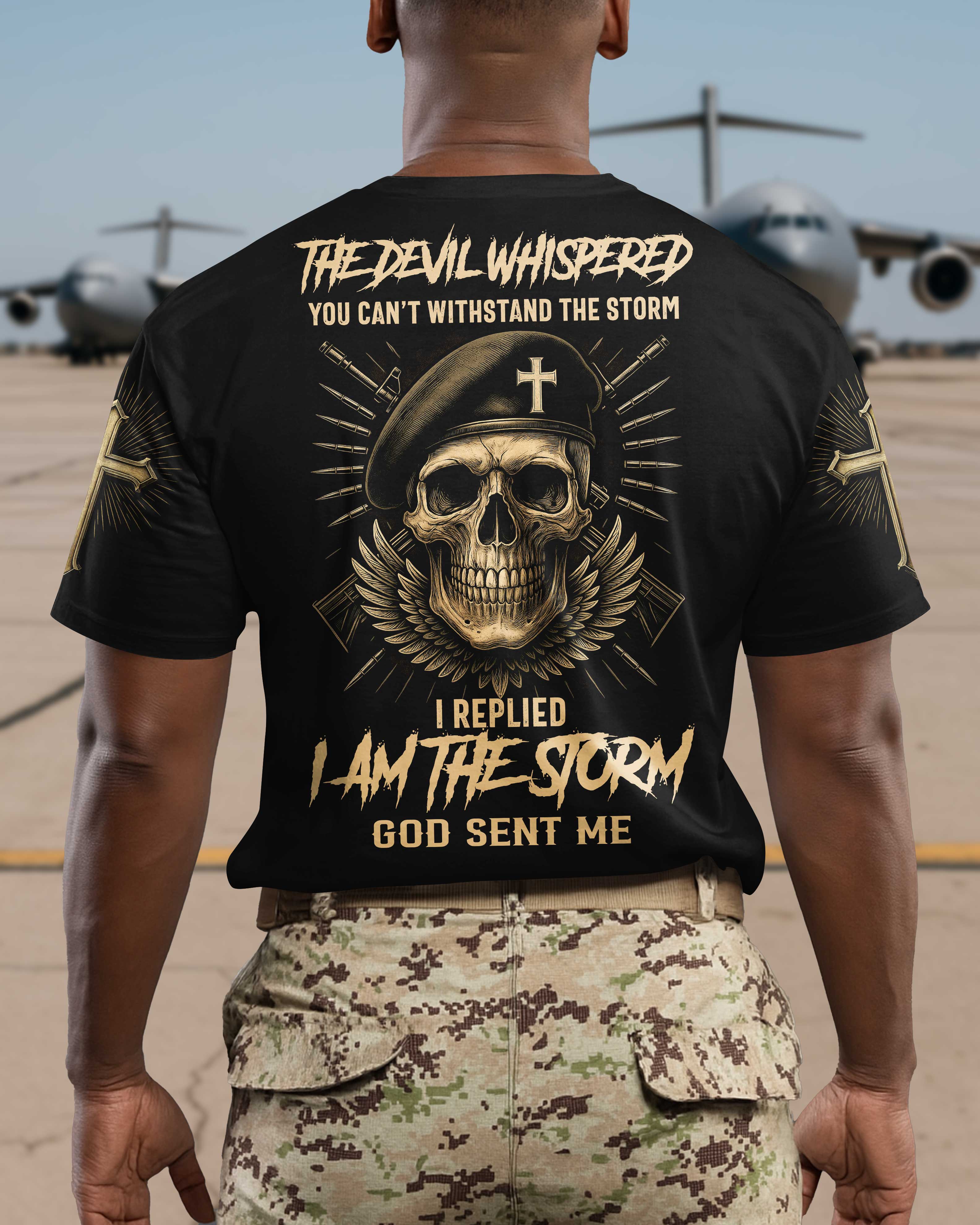 The Devil Whispered You Can't Withstand The Storm T-Shirt