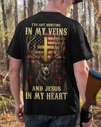 I've Got Hunting In My Veins And Jesus In My Heart All Over Print T-Shirt