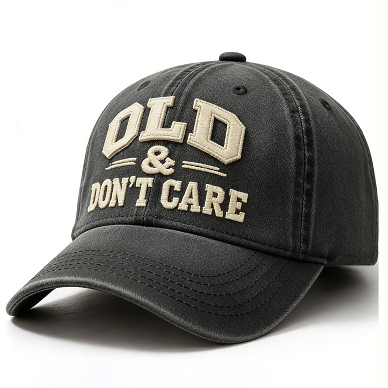 Old & Don't Care Embroidery Cap