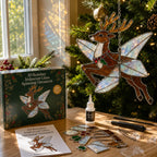 ⏳ Last Day 49% OFF – 🎄Beginner-Friendly 3D Christmas Iridescent Suncatcher DIY Kit | Complete Kit with Glass-Style Panels, Metal Frames, Hanging Chain, Tools & Step-by-Step Guide Included 💕