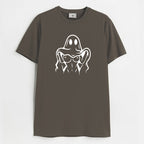 Naughty Ghost Sexy Boobs Graphic Print T-Shirt