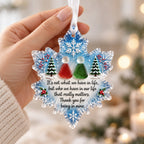 🌊⏰LAST DAY 49% OFF ❄️Snowflake Sea Glass Ornament – A Meaningful Christmas Keepsake For Someone Special✨