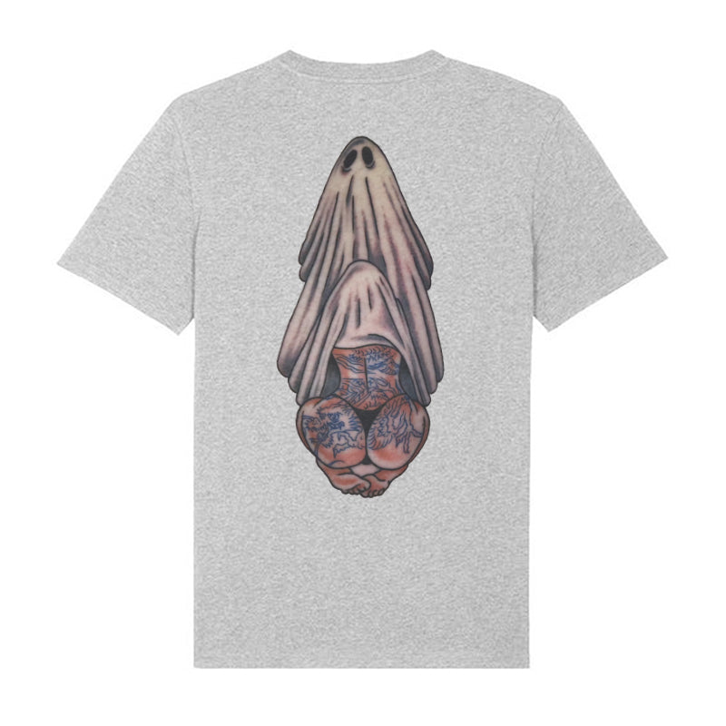 Oral Sex with Tattooed Ghost Dirty Love Black Print T-shirt