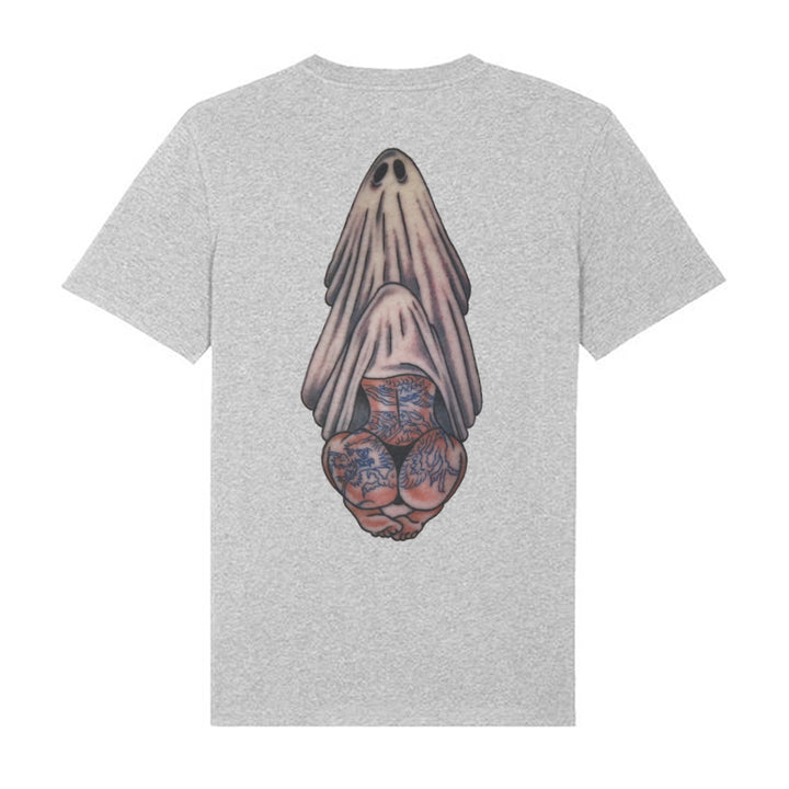 Oral Sex with Tattooed Ghost Dirty Love Black Print T-shirt