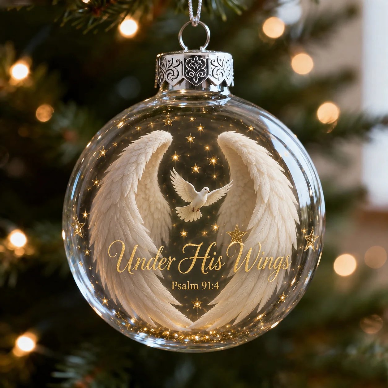 ✨ Psalms Scripture Christmas Ornament