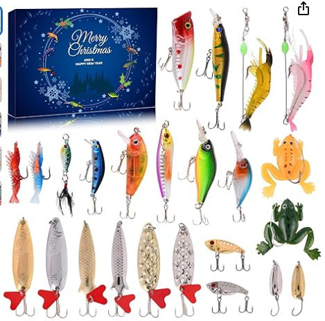 ⏳ Last day! 49% OFF – 🎣🎄 Christmas Fishing Lures Advent Calendar – Limited Release
