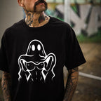 Naughty Ghost Sexy Boobs Graphic Print T-Shirt
