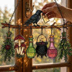 🖤 🐦‍⬛Raven Witch Suncatcher(✨Buy 2 Free Shipping)