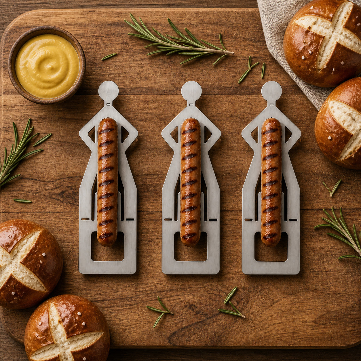 Fun BBQ Sausage Holder