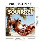 🐿️2027 Squirrel Wall Calendar – 12 Months of Playful Squirrel Portraits & Forest Moments